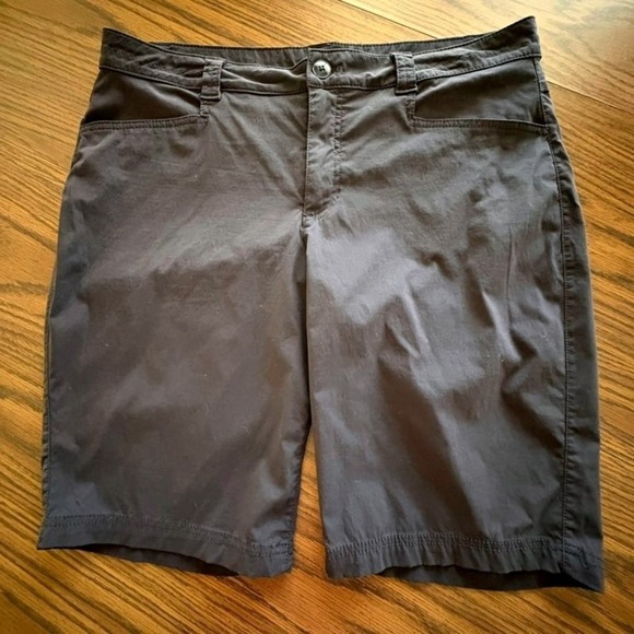 Eddie Bauer Pants - Eddie Bauer Womens Travex Shorts Size 14 Charcoal Black Stretch Hiking Outdoor